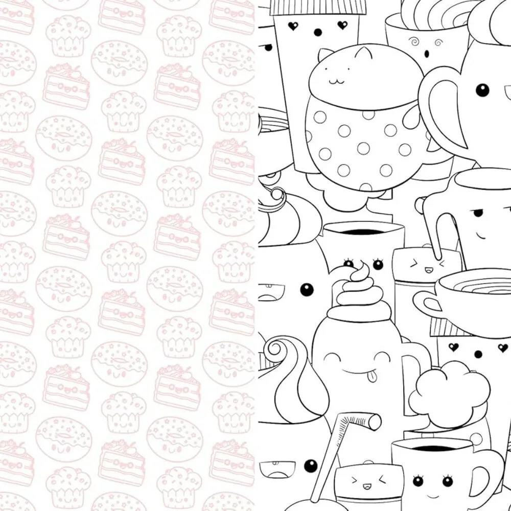 NEWCute Kawaii Coloring Coloring Book - Picture 5 of 6